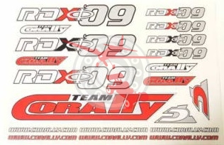 Team Corally Sticker Sheet RDXФ'09 2 Pcs. (COR 90087)