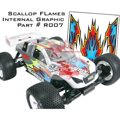 Scallop Flames Internal Graphic (XR007)