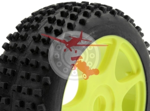 Yellow Spoke Wheel with Tire for (HB 63051)