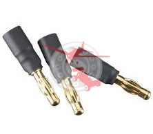 4mm Male/6mm Female Bullet Adapter 3 Pcs. (GPMM3118)
