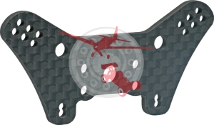 Carbon Rear Shock Tower (LRP 112532)